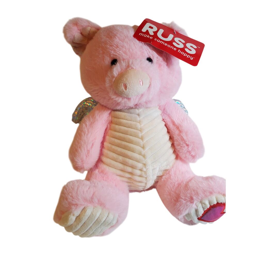 Russ Plush - Cupid Pig - 10"